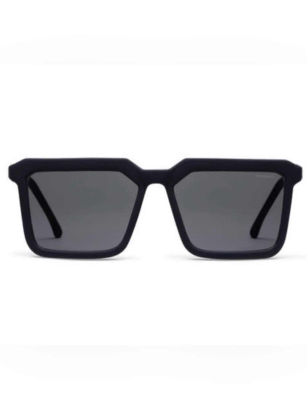 KOMONO Benicio CZ Black Rubber Sunglasses NEW
